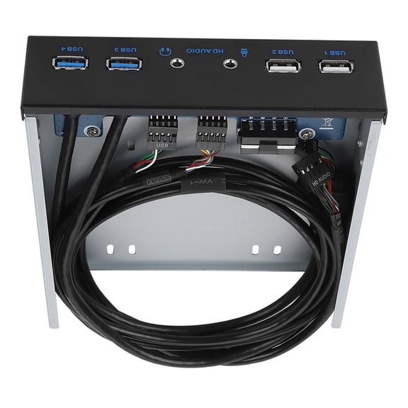 Panel Frontal USB 3.0 USB 2.0 de 19 Pines, Panel de Extensión de Audio de Alta Velocidad Base de Placa, Puerto Spk de Micrófono de Aleación de Aluminio, WinXP 2003 Vista 2008
