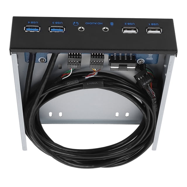 Panel Frontal USB 3.0 USB 2.0 de 19 Pines, Panel de Extensión de Audio de Alta Velocidad Base de Placa, Puerto Spk de Micrófono de Aleación de Aluminio, WinXP 2003 Vista 2008