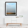 thumbnail image 3 of Colorful Beach Umbrella - Ocean City Maryland Photography Beach Coastal Minimalist Ocean Summer Pastel Beach House Black Framed Wall Art Print 6 x 8 inches, 3 of 4
