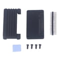thumbnail image 1 of Aluminum Alloy Cooling Case Acrylic Bottom Shell Passive Cooling Enclosure for Raspberry Pi Straight Pin Header, 1 of 5