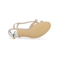 thumbnail image 5 of BLISSFUL STEP Women's Slingback Strappy Stiletto Heels Sandals Nude 8.5, 5 of 7
