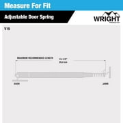 Wright Products Adjustable Door Spring for Light Storm and Screen Doors, Zinc Plated
