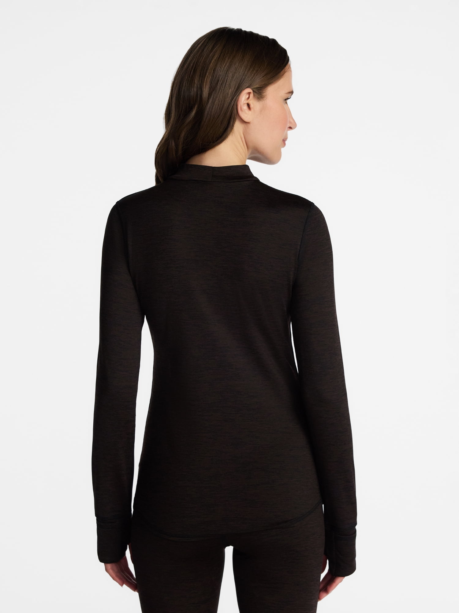 ClimateRight by Cuddl Duds Women's Warm Plush Warmth Mock Neck Base Layer Thermal Top, Sizes XS to 4X