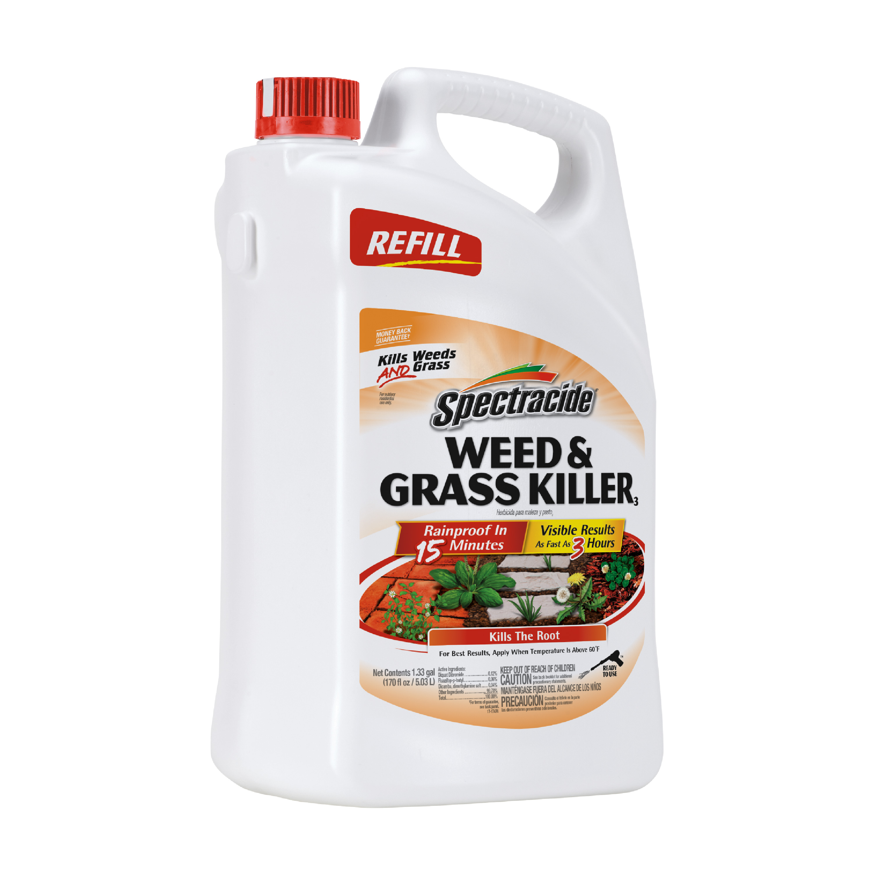 Spectracide Weed & Grass Killer (Refill), Use on Driveways, Walkways and Around Trees and Flower Beds, 1.3 Gallon - image 4 of 13