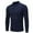 Blue, variant on COSFO Men Shirts Black Casual Long Sleeve Mock Neck Pullover Slim Solid T Shirts Men