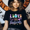 thumbnail image 3 of I Love My Patients T-Shirt | Cute Nurse Graphic Tee with Pastel Design, CarolinaBlue, Size S, 3 of 6