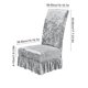 thumbnail image 2 of Cubiertas de Silla de Terciopelo para Sillas de Comedor Estirado con Falda 38-50x45-60cm, Cubierta de Sillas de Comedor de Tela Universal, Antideslizante, de Espalda Alta, para Casa, Hotel, Boda, 2 of 6