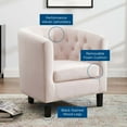 thumbnail image 7 of Modway Prospect Performance Velvet Armchair in Pink, 7 of 7