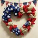 thumbnail image 5 of 17.7In Garland Patriotic Red White And Blue Decor For Independence Day Home Front Door Wall Party Ornaments, 5 of 6