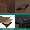thumbnail image 2 of DWVO 10 Drawer Dresser Tall Fabric Dresser Storage Cabinet Bin Nightstand, Brown, 2 of 7