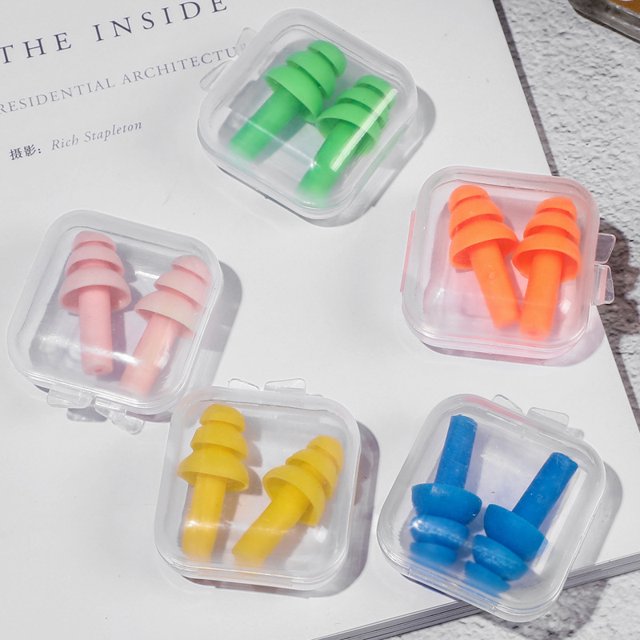 5 pares de tapones para los oídos para nadador, tapones impermeables de silicona reutilizables, tapones para los oídos para adultos Unisex, para piscina, mar, ba?o, deportes acuáticos LingWen 8390615522069