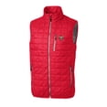 thumbnail image 2 of Men's Cutter & Buck  Red El Paso Chihuahuas Rainier PrimaLoft Big & Tall Eco Insulated Full-Zip Puffer Vest, 2 of 3