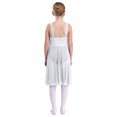 thumbnail image 2 of Oyolan Robe de Danse Ballet Sans Manches en Maille Transparente pour Filles, Blanc 6, 2 of 7