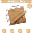 thumbnail image 4 of Highcool 200 Sheets Deli Wax Paper, 12x12 Inches, Old Newspaper Style, Greaseproof for Wrapping Bread, Burgers, Fries, and Sandwiches (Brown), 4 of 7