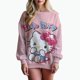thumbnail image 1 of Sudadera con estampado de Hello Kitty para mujer, sudadera con capucha para mujer de High Street, ropa con estampado Y2K, suéter informal de cuello redondo, 1 of 1