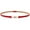 Red, variant on Women's High Waist Belt for Dress Graduation Fashion Thin Skinny Belt with Metal Buckle Party Casual Date Night Ladies Fancy Faux Leather Light Coffee One Size
