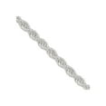 thumbnail image 6 of Sterling Silver 1.8mm Solid Rope Chain Necklace Size 24, 6 of 6
