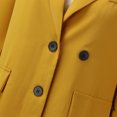 thumbnail image 4 of Vedolay Womens Tops Casual Womens Business Casual Blazer with Lined Work Suit Jacket with Pockets,Yellow L, 4 of 5