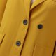thumbnail image 5 of Chaquetas de traje de Negocios Chaqueta de traje de manga con botones de color sólido informal de primavera y verano para mujer,blazer moda（Amarillo， XL), 5 of 5