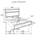 thumbnail image 6 of Miranda 4-piece Eastern King Bedroom Set Black, 6 of 20