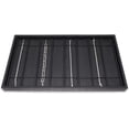 thumbnail image 6 of NicePackaging 8 Section Black Leatherette Sorting Tray with Free-standing Black Plastic Display Tray For Sales / Showcase / Home / Store Use - 14.75" x 8.25" x 1", 6 of 7