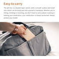 thumbnail image 4 of Portable Metal Travel Medicine Box/Storage Box (8 Compartments, Gold), 4 of 7