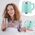thumbnail image 2 of Clearance! Stainless Double Layer Heat Insulation Anti Scalding Mug Functional Coffee Daily Tea Cup with Lid Coffee Cups Big, 2 of 7