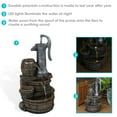 thumbnail image 3 of Sunnydaze Cozy Farmhouse Pump and Barrels Polyresin Outdoor Water Fountain, 3 of 12