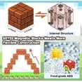 thumbnail image 2 of Bloques magnéticos estilo Minecraft, juguete de construcción de 100 piezas, juego imaginativo, 2 of 5