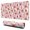 Pink Cow Strawberry, variant on Long Mouse Pads for Desk,Pink Cow Pattern Desk Mats on Top Of Desks, Desk Mouse Pad Extra Large with 3mm Non-Slip Base and Stitched Edge for Gaming,Office,Work,Home 31.5"x11.8"