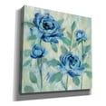 thumbnail image 2 of Epic Graffiti 'Brushy Blue Flowers I' by Silvia Vassileva, Canvas Wall Art, 26"x26", 2 of 8