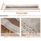 thumbnail image 4 of Camino de mesa de macramé de algodón y lino con borlas para decoración del hogar, mesa de comedor, fiesta, boda, bohemio, Navidad, 30 x 275 cm, 4 of 5