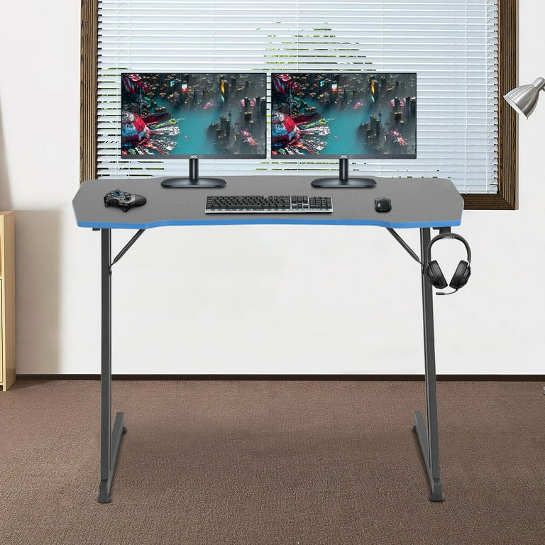 Gaming table Zero gray and red Color 136x90x60. Gamer desk, gaming