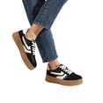 thumbnail image 6 of LUCKY STEP Classic Platform Sneakers Fashion Retro Casual Shoes,Black/White,Womens, 6 of 6