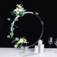 thumbnail image 6 of Efavormart 26" Clear Acrylic Table Wedding Arch Hoop Stand Centerpiece, Round Wreath Tabletop Decor, 6 of 11