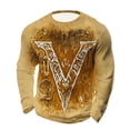 thumbnail image 1 of Chemises pour Hommes à Manches Longues Décontractées pour Hommes Polyester Col Rond Haut de Rue Quart de Fermeture Éclair Chemise de Travail, 1 of 3