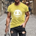 thumbnail image 1 of Blusas y camisas de manga corta y cuello redondo para hombre. Blusas/camisetas de manga corta con cuello redondo y estampado de Halloween para hombre. Blusa para hombre., 1 of 5