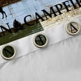 thumbnail image 4 of Homewish Hunting and Fishing Black Out Curtains, Rustic Lodge Cabin Curtains Pack of 2 (42x63 Each), Western Farmhouse Bedroom Curtains, Orange Brown Black Out Curtains Room Decor, 4 of 6