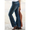 thumbnail image 3 of Ellos Women's Back Elastic Bootcut Jeans Jeans, 3 of 4