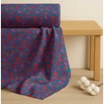 thumbnail image 4 of Soimoi Blue Cotton Voile Fabric Heart & Lips Women Print Fabric by the Yard 42 Inch Wide, 4 of 7