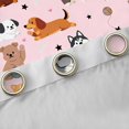 thumbnail image 4 of Feelyou Dog Pug Curtains Pack of 2 (42x84 Each), Kawaii Dachshund Curtains Blackout, 4 of 6