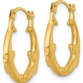 thumbnail image 2 of 14K Yellow Gold Sparkling, Stylish 17 Mm Polished Two Whales Hollow Hoop Earrings, 2 of 3