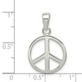 thumbnail image 2 of FJC Finejewelers Sterling Silver Peace Sign Pendant Necklace - Chain Included, 2 of 2