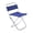 Blue, variant on Partheme Outdoor Folding Chair Barbecue Fishing Chair, Portable Rest Chair Small Folding Stool Travel Angling Chair with Backrest, Black
