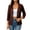 75# Coffee, variant on Lace Cardigan for Women Lightweight 3/4 Sleeve Shrugs Crochet Sheer Open Front Cardigan Summer Beach Coverup (XL,Royal Blue)