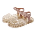 thumbnail image 2 of Gyujnb Girls Glitter Jelly Sandals Soft Sole Casual Footwear, Adjustable Strap Closed Toe Water Shoes (Toddler, Little Girls),4.5-5 Years, 2 of 7