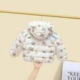 thumbnail image 4 of Winter Down Coats For Kids Baby Girls Light Jacket Cute Cartoon Bear Hoods Outerwear White 130(5 Years-6 Years), 4 of 4