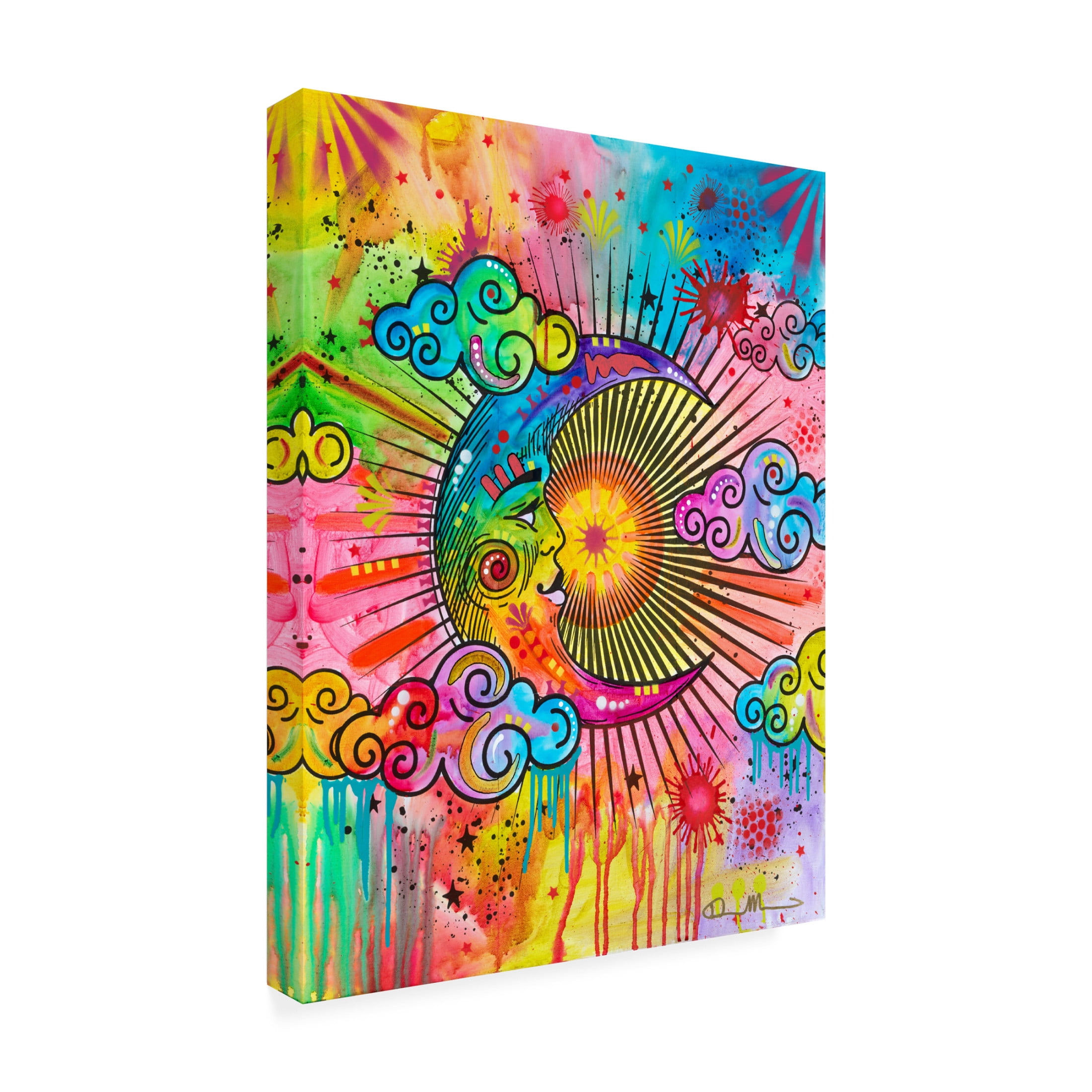 Canvas Wall Art - Dean Russo 'Moon' Wall Art for Living Room, Bedroom, or Office Décor by Trademark Fine Art - 24 x 32 Inches