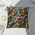thumbnail image 2 of GOSMITH Decorative Throw Pillow Covers, Plants Flower Leaves Birds Rectangle Soft Cushion Case for Couch Bedroom Sofa Living Room Chair Car White, 2 of 5