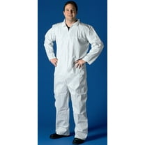 Buffalo Industries (68527) Contractor Grade 3-Player SMS Disposable Coverall Size Large Pack of 1 Protection from Paint Particulates Liquids Sprays Powders Fiberglass Sanding Dust